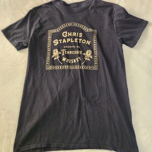 Chris Stapleton Smooth As Tennesse Whiskey Graphic Tshirt Size Large